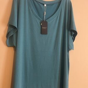 Teal Women’s Relaxed Oversized Short Sleeve Tee